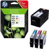 HP Multipack 4 Cartucce Originali HP X4E14AE 934 Bk XL 935 C M Y XL