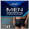 TENA MEN Boxer Protettivi Lavabili e Riutilizzabili, Nero, Taglia XL | Per Gocce e Perdite Urinarie Leggere, Rapido Assorbimento, Intimo Assorbente per Uomo