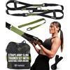 THYSOL Resistance Trainer Pro Xtreme Straps Army | Set di cinghie di allenamento con ancoraggio per porta regolabile | per allenamenti a casa e in viaggio