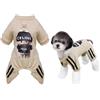 Izefia Felpa per Cani Felpe con Cappuccio Vestiti Abbigliamento Laba 4 Gambe Tuta in Pile Maglione Senza Cappuccio Felpa Girocollo in Cotone Caldo Invernale per Cani di Piccola Taglia Gatto Medio