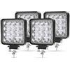 Kraumi Faro da Lavoro, 4 X 48W Piazza Fari Led 12V 24V Fari di Profondità Impermeabile IP67 Luci di Lavoro Fuoristrada per Moto Auto ATV SUV Trattore, 6500K