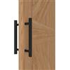LVYIHAN Maniglie Rotonde Nero Opaco per Porta da Fienile 30/60/90/120/150 cm, Maniglia da Tirare e Spingere su Entrambi i Lati, Maniglia Lunga per Porte Francesi Porte Esterne Porte da Doccia