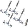 SKIR'CO (4 pezzi) Staffa doppia per tubi da 16-20 mm, supporto per tubi per montaggio a parete e soffitto, morsetti per tubi