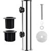efuturetime Accessori per Supporto Ombrellone, Universale Tubo Parasole Ø 50mm con 2 Manicotto di Riduzione (Ø32/40mm) in Acciaio Inox