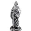 DRW Figura San Giuda Argento Resina Dipinto a Mano 21 cm
