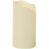DRW Set di 4 candele LED avorio con telecomando 16x16x30 cm