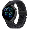 RUIMAYA Cinturini per Smartwatch Compatibili con Garmin Vivoactive 6/5/3/Venu 2 Plus, Cinturino per Orologio in Nylon Intrecciato per Vivomove 3/Sport/Style/Luxe/Trend/HR (Grafite, 20mm)