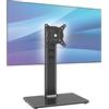 AX WABER Supporto TV da Tavolo Regolabile per TV 13-32, Supporto Monitor con Rotazione 360°, Inclinazione, Altezza, VESA 100x100, Carico 35kg- AX05TB01