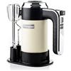 Westinghouse - Frullatore manuale retrò con 6 livelli + funzione turbo, ideale come frustino da cucina e per impastare (set da 2), con timer, colore: Bianco