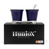 Huniox® 2 X 80 Ml | Tazzine Da Caffè Termiche - Tazzina Termica Caffe - Bicchieri Doppia Parete - Tazzine Caffe Espresso | Include 2 Cucchiaini Di Design (Amethyst, 80 Ml)