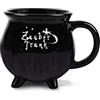Winkee Tazza magica Witches Brew Mug Witches Brew Mug Tazza da caffè Tazza Witcher Caldaia magica per caffè e tè con effetto fuoco Tazza da caffè grande circa 450 ml Regalo di compleanno