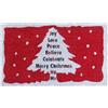 BANZAII TEXTILE INNOVATOR ONLINE Banzaii Zerbino Ingresso Casa Natalizio in Fibra di Cocco 40x70 cm, Tappeto Porta con Base Antiscivolo, Resistente e Ideale per Interno ed Esterno - Natale Albero Bianco