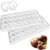 LURNODY 2 Pacchi Stampi per Cioccolatini, Stampo In Silicone a Mezza Sfera 24 Cavità Stampo da Forno In Silicone, per Preparare Cioccolato Fai da Te, Cubetti di Ghiaccio, Caramelle E Torte Nuziali
