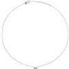 Breil, Collezione Gem, Collana Tennis Donna, Collana in Acciaio Inossidabile con Cubic Zirconia, Elemento Centrale Rettangolare, Chiusura a Gancio, Lunghezza Regolabile 39-45 cm, Idea Regalo Donna