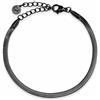 GD GOOD.designs Bracciale a serpente da donna | Bracciale piatto senza ciondolo in oro, argento, oro rosa o nero | Gioielli in acciaio inossidabile da 3mm di larghezza | Impermeabile, 15-19 cm