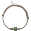 Mabina Gioielli - Bracciale Uomo - Bracciale con cordino sabbia e giada verde - 533750