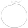 BONNYBIRD® Collana Donna Serpente Argento Snake Catena Acciaio Chirurgico Inossidabile Inox Anallergici Senza Nichel Free Gioielli Impermeabile Estive