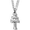 Sebaoth Croce di Caravaca Argento 925 - Replica esatta - Benedetta in Caravaca - Collana completa Unisex - Taglia Universale - Regalo ideale - Bellezza, Fede e Spiritualità - Include preghiera di protezione