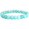Felicidade Bracciale in giada smeraldo naturale - perle 8 mm - Gioiello elegante e autentico - Bracciale unisex in pietra naturale semi-prezioso, regalo donna uomo - moda, energia e litoterapia