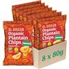 el origen chips di platano bio con paprika 8 pack, 8 x 80g