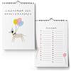 MAVANTO Calendario dei compleanni (FRANCESE) indipendente dall'anno - Calendario perpetuo non datato per l'inserimento dei complementi (A5)