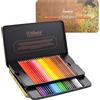MARCO - Matite a Olio per Pittura per Adulti, Set di 48 Colori, Matite in Legno in Scatola d'Acciaio, Adatte per Appassionati d'Arte e Pittori Professionisti