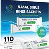 PLUSQMED 110 pacchetti di sale Neti, sale per risciacquo nasale, sale per risciacquo nasale, sale per risciacquo sinusale, sale per irrigazione nasale