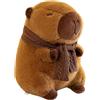 LHOEST Capibara Peluche con Sciarpa Peluche Cute Capybara peluche con Sciarpa 25 CM Animale Peluches Capibara Gadget Kawaii capibara Giocattolo Regalo per Ragazzi Ragazze Bambini