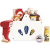 Le Toy Van - TV326 - Gioco educativo in legno cestino spesa e scanner, per bambini dai 2 anni, 13 accessori inclusi, gioco ecologico, Montessori, in legno certificato FSC e colori a base d'acqua