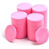 Smartdealspro Mini contatori da poker in plastica opaca, 32 mm, con scatola portaoggetti (girasole, 64 pezzi, rosa)