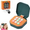 NMM Console portatile elettronica Tic Tac Toe AI Smart | 9 modalità | Giochi da viaggio | Mini Tik Tak Toe | Giochi da tavolo intelligenti per bambini e adulti | Idea regalo (verde)