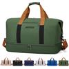 RUYI Borsa Sportiva e Borsa da Viaggio per Uomo e Donna, con Scomparto per Scarpe e Scomparto Bagnato, Impermeabile, Verde, 460*280*250mm