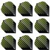 RED DRAGON Hardcore Ionico Cerchi Gialli Dart Flights - 3 set per confezione (9 freccette in totale)