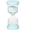 Qikaara Sandglass Timer 60 Minuti Clessidra per bambini, Green, Clessidre Sand Clock Timer Orologio da Sabbia Timer da Cucina gioco classe Ufficio Decorazione domestica lungo tempo un'ora 1 ora