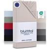 Blumtal Basics - Lenzuolo con angoli elasticizzati in 100% cotone (160 X 200 X 25 Cm - Set Di 1, Avorio)