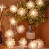 HHMTAKA 20 luci bianche calde a LED per interni e bianche, decorative, con cavo trasparente, alimentate tramite USB, 3 m, per camera da letto, casa, matrimonio, San Valentino, compleanno, decorazione