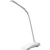 AMONIDA Lampada da Scrivania a LED, Lampada da Tavolo con Controllo Tattile a Temperatura di Colore a Tre Livelli, Robusta e Durevole, Ricarica USB per la Scuola (Bianco)