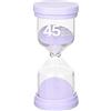 Qikaara Sandglass Timer 45 Minuti Clessidra per bambini, viola, Clessidre Sand Clock Timer Orologio da Sabbia Timer da Cucina gioco classe Ufficio Decorazione domestica lungo tempo