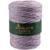 BORGO DE' PAZZI FIRENZE Corda 2mm Cotone (Lilla), Filo per Macramè, Cordino per Borse a Uncinetto e Fai da te, Filato per Uncinetto e Ferri Made in Italy, BORGO DE' PAZZI FIRENZE