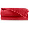 DecoKing Coperta Plaid Pile 150 x 200 cm per Letto una Piazza e Mezza Calda Accogliente e Spessa in Morbido Velluto Per Letto Divano Sedia Tutte le Stagioni Rosso Mic