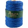 BORGO DE' PAZZI FIRENZE Corda 2mm Cotone (Blu Elettrico), Filo per Macramè, Cordino per Borse a Uncinetto e Fai da te, Filato per Uncinetto e Ferri Made in Italy, BORGO DE' PAZZI FIRENZE