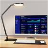LitONES Lampada da scrivania a LED per ufficio domestico, luce da scrivania per videochiamata, 3 temperatura di colore 10 luminosità luce per computer, luci da scrivania a LED dimmerabili con funzione memoria