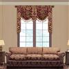 TOPLUXE Mantovana a Cascata per Finestre, Mantovana Floreale con Nappe, Tenda Corta Jacquard per Camera da Letto Soggiorno Cucina 1 Pezzo (Larghezza 150cm, Burdeos)