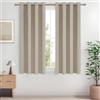 MRTREES Tenda Oscurante Termica Isolante Freddo e Caldo Lino con Occhielli 100% Tende Oscuranti Corte per Interni Finestre Cucina Soggiorno Camera da Letto Salotto 2 Pezzi, 140x145 CM