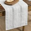 Artoid Mode Stile Rustico Casa di Campagna Grigio Chiaro Runner da Tavola 33x143 cm, Cucina, Tavola per Compleanno, Vintage, Decorazione per Interni, Festa, Vacanza