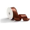 AOKSUNOVA Nastro di Raso 38 mm X 23 m, Nastro Regalo, Nastro di Raso, Nastro Decorativo per Matrimonio, Confezioni Regalo, Nastri per Artigianato, Marrone caffè