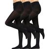 Nur Die 3er Pack Strumpfhose Ultra Blickdicht Donna Collant, Nero (Black), 46 (Taglia Unica: 40)
