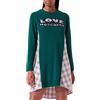 Love Moschino Abito Lungo da Donna, Verde Rosa, 48