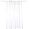 Barossa Design Tenda da doccia in tessuto impermeabile, 121,9 x 182,9 cm (larghezza x altezza), qualità alberghiera, lavabile in lavatrice, colore bianco, per vasca da bagno, 122 x 183 cm