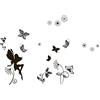 Crearreda Dark Fairy Wandtattoo aus Vinyl Maße: 100 x 35 cm